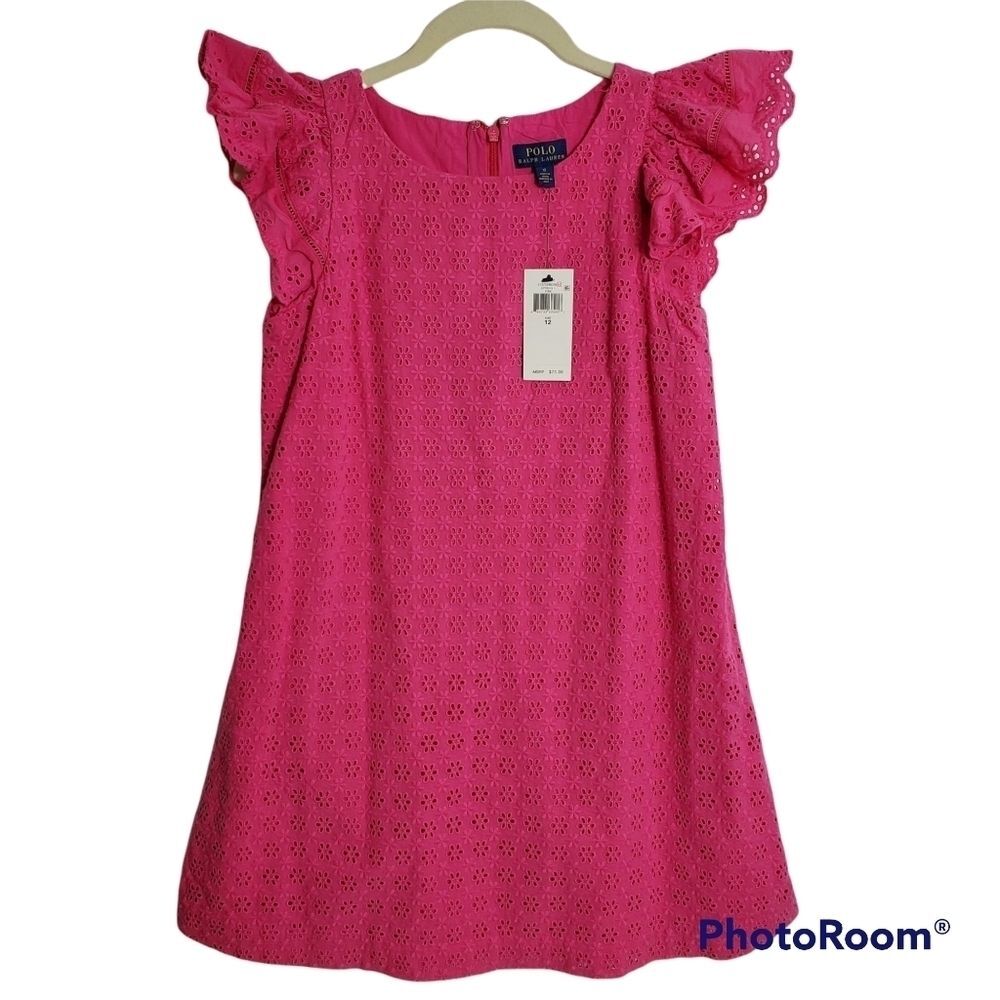 POLO Ralph Lauren Eyelet Dress Size 12‎